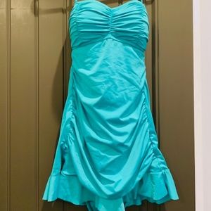 One piece swimsuit swim dress ruffle skirt